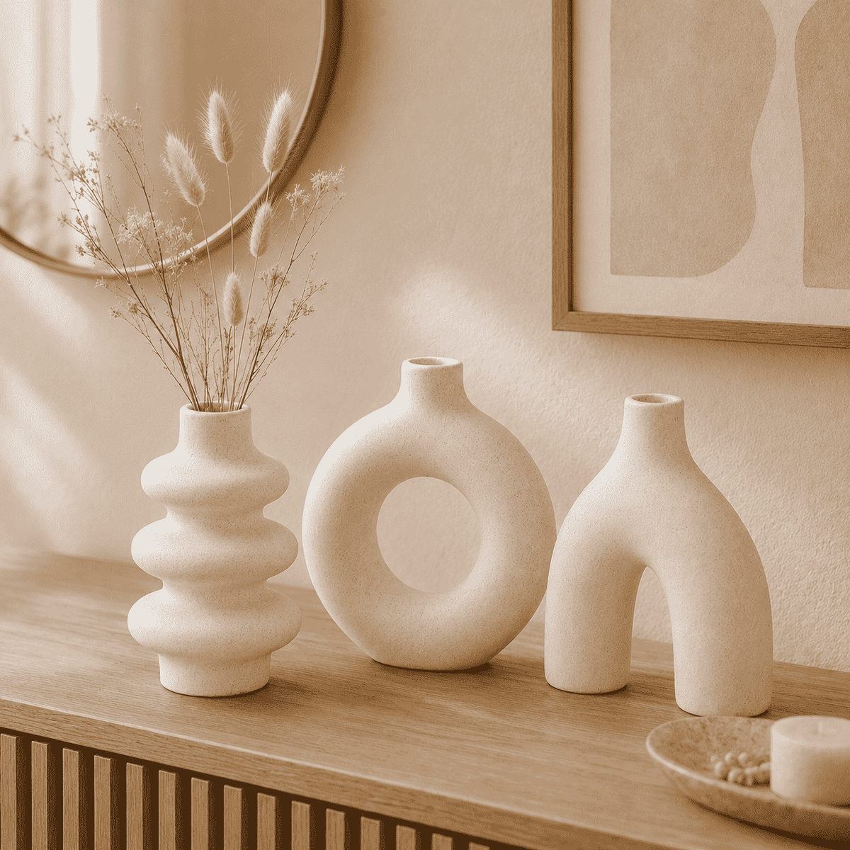 Set Vases Céramique Bohème Arche