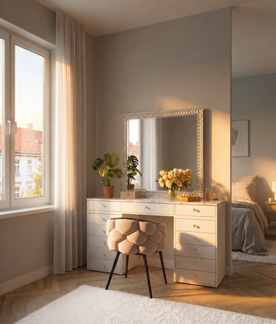 Coiffeuse avec miroir
