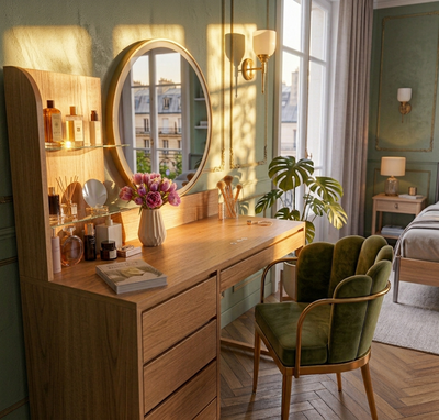Coiffeuse en bois
