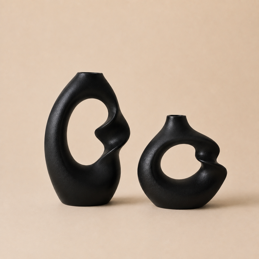 Duo Vases Céramique Mate