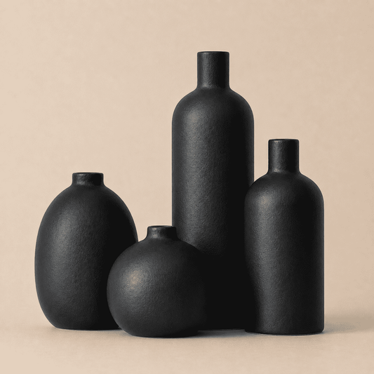 Set 4 Vases Céramique Mat