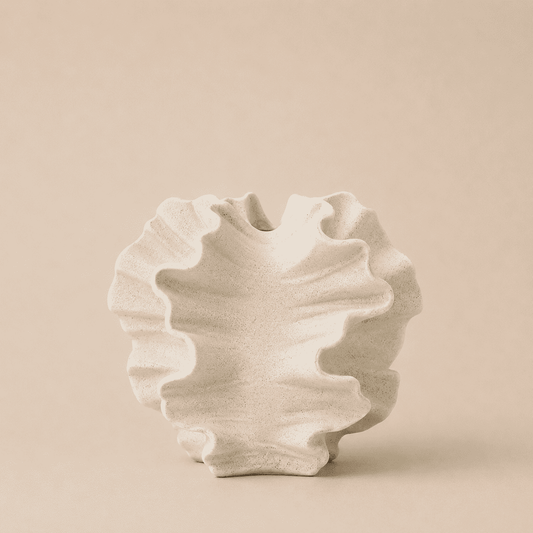 Vase Porcelaine Pétale Ondulé
